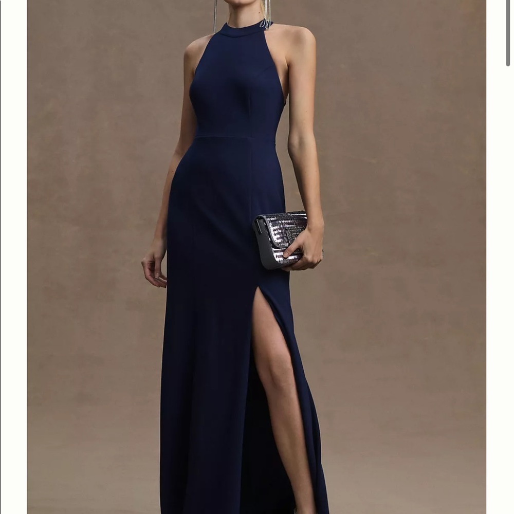 BHLDN - Lennox Halter Navy Gown
